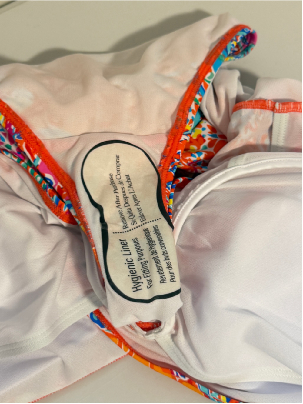 Ralph Lauren Size 12 Bold Multicolor Surplice Printed One-Piece Swimsuit NWT - Picture 5 of 6